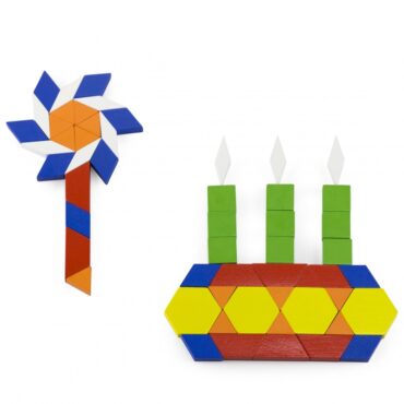 Дървена цветна мозайка от 250 части - образователни играчки от Viga toys-bellamiestore