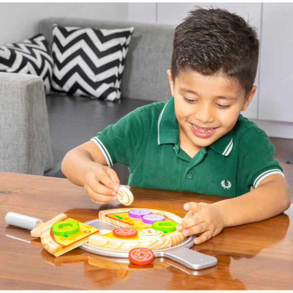 Дървен комплект- Направи си пица от New classic toys-bellamiestore