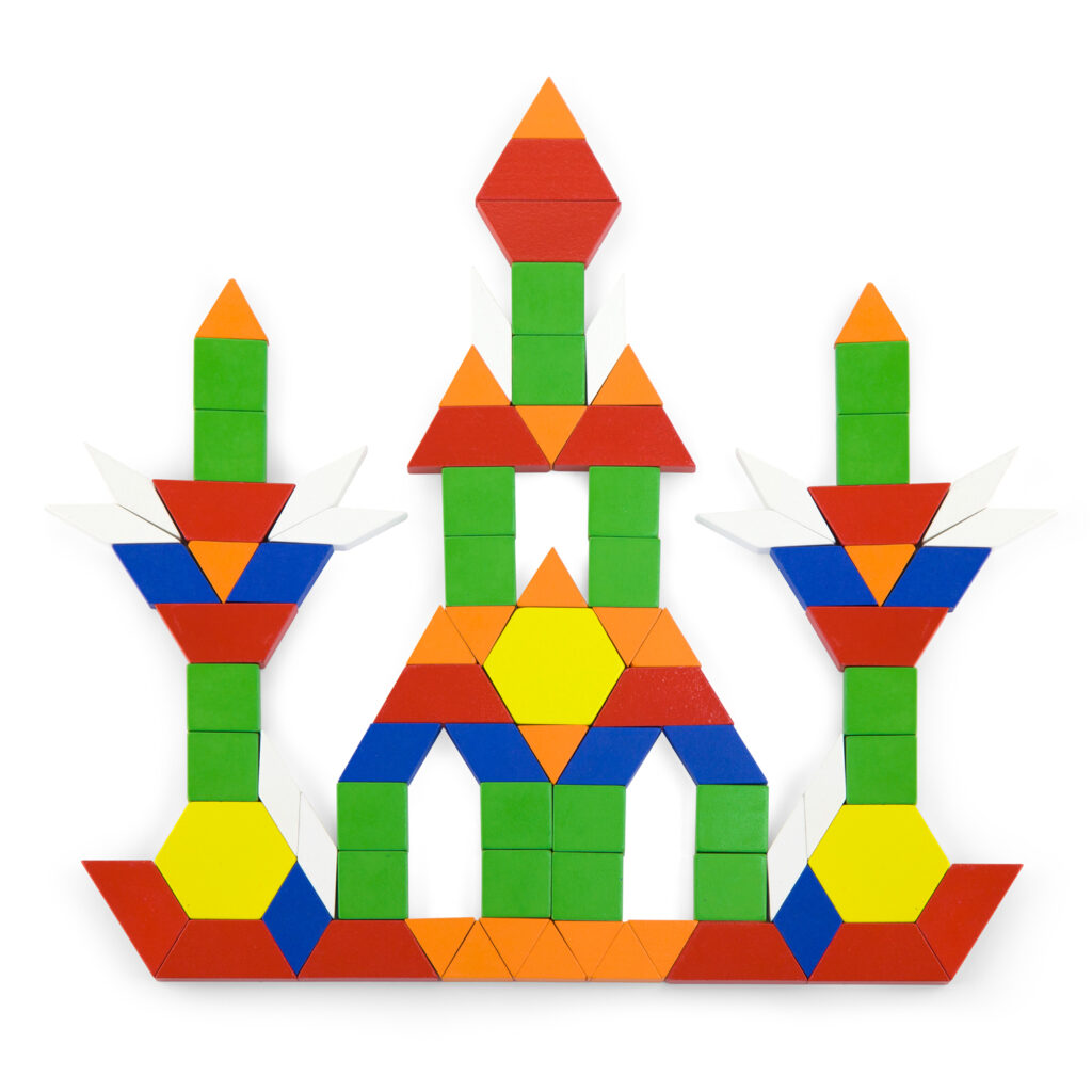 Дървена цветна мозайка от 250 части - образователни играчки от Viga toys-bellamie