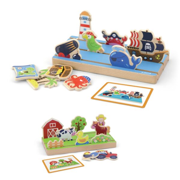 Дървена играчка - Аз уча разстояния и пространство от Viga toys-bellamiestore