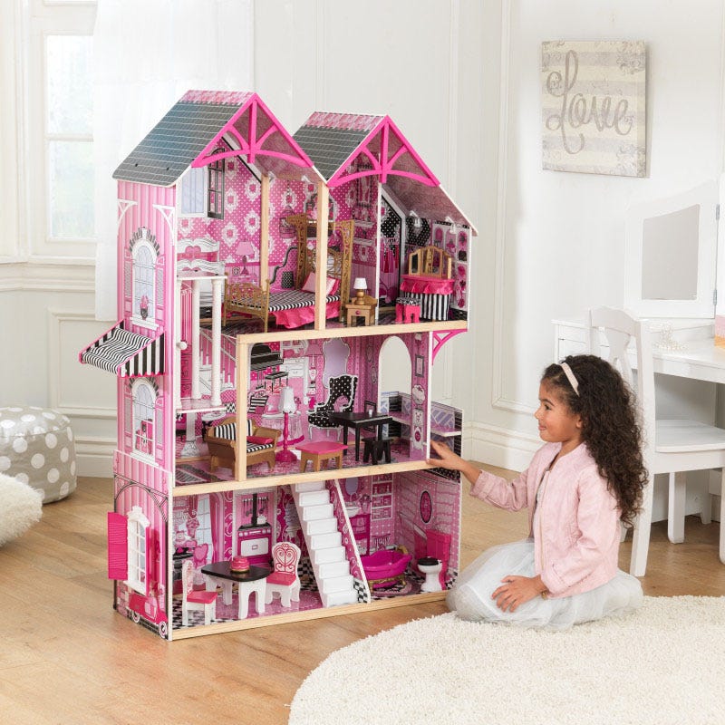 Kidkraft детска куклена къща с обзавеждане Белла-bellamiestore