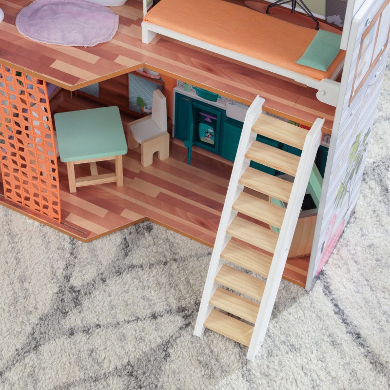 Дървена куклена къща за барбита - Марлоу от Kidkraft - Bellamie