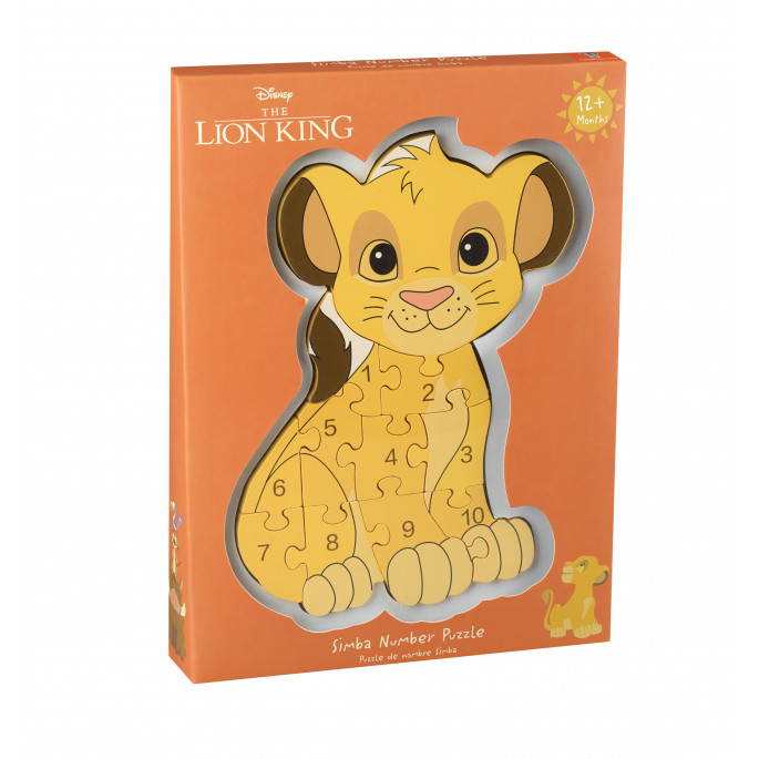 Детски пъзел с числа лъвчето Симба - Disney от Orange tree toys-bellamiestore