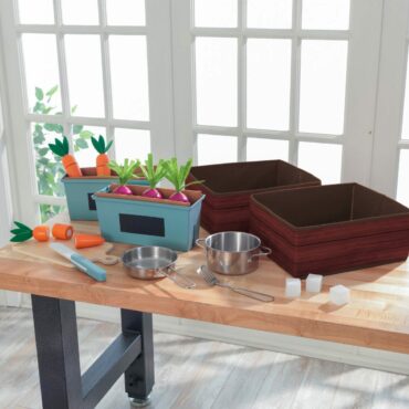 KidKraft детска дървена кухня с зеленчукова градина-bellamiestore