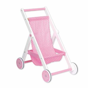 Розова лятна количка за кукли от Lelin toys-bellamiestore