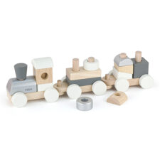 Детско дървено влакче и конструктор за дърпане от Viga toys-bellamiestore