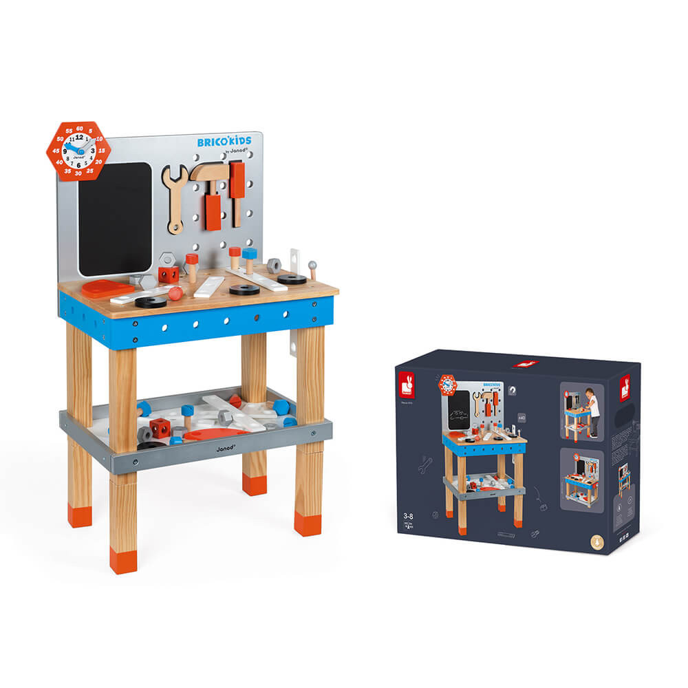 Детска дървена работилница за игра с 40 части от Janod-bellamiestore