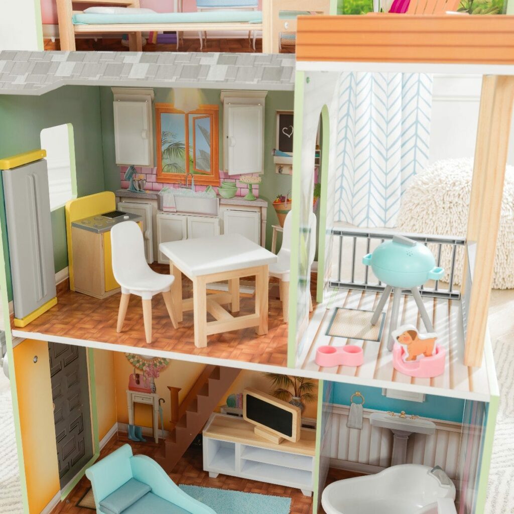 Куклена дървена къща за Барбита Хейли от Kidkraft-bellamiestore