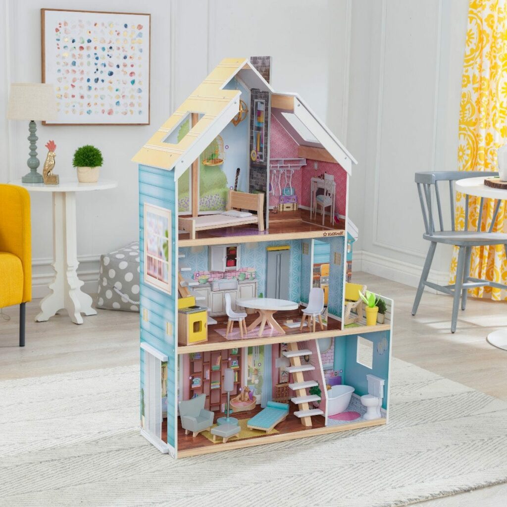 Магическа дървена къща за кукли Барби - Зои от Kidkraft-bellamiestore