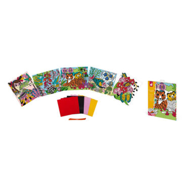 Janod - Оцвети карти с кадифе - творчески комплект-bellamiestore