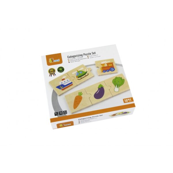 Детски дървен пъзел за категоризиране от Viga toys-bellamiestore