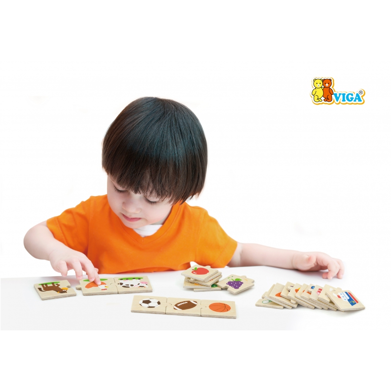 Детски дървен пъзел за категоризиране от Viga toys-bellamiestore