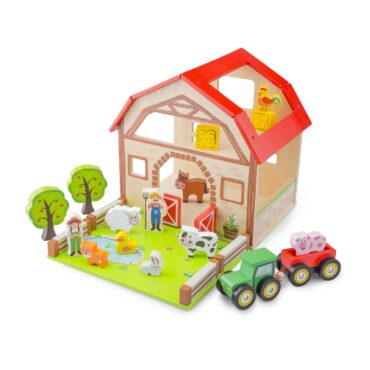 Дървена ферма с животни от New classic toys-bellamiestore