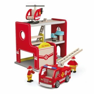 Дървена пожарна станция от Viga toys-bellamiestore