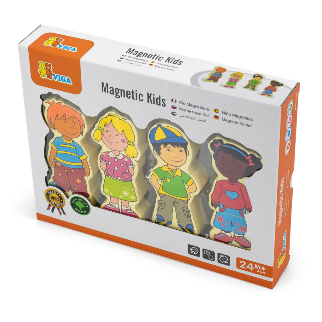 Дървена играчка магнитни деца от Viga toys-bellamiestore