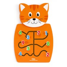 Дървена играчка за стена коте от Viga toys-bellamiestore