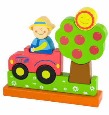 Viga toys дървен магнитен пъзел Фермер-bellamiestore