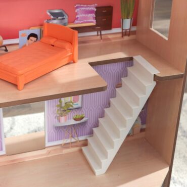 Дървена къщичка за кукли Хейзал от KidKraft-bellamiestore