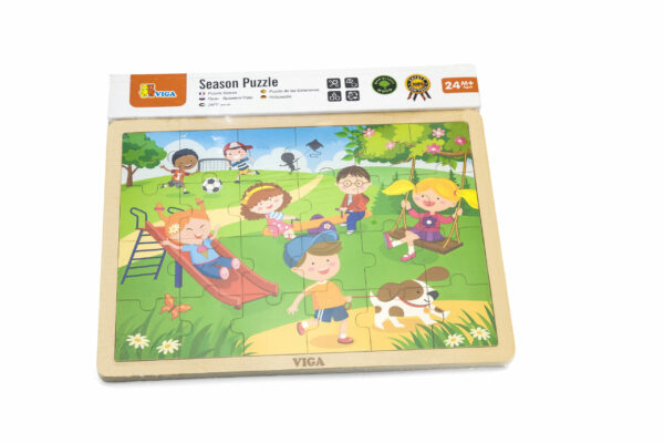 Детски дървен пъзел  Пролет от Viga Toys-bellamiestore