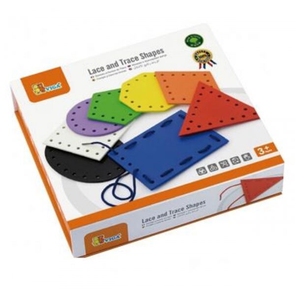 Дървени геометрични форми за промушване от Viga toys-bellamiestore