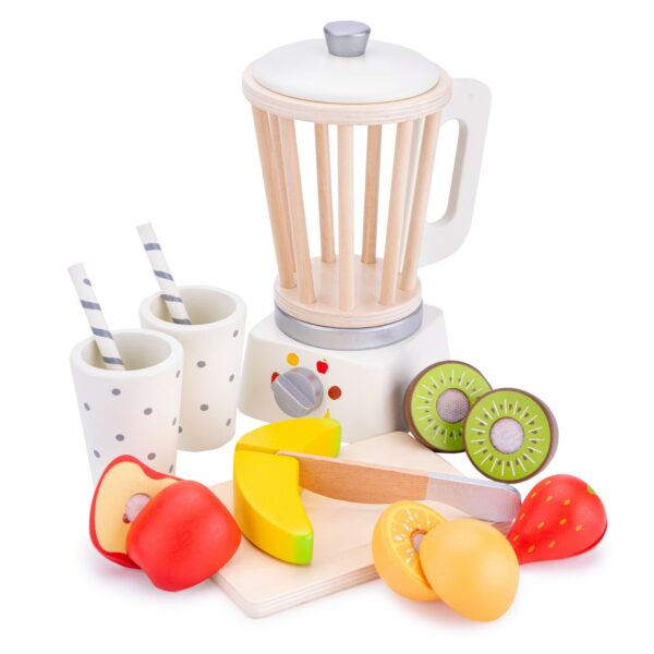 Детски дървен шейкър с плодове от New classic toys-bellamiestore