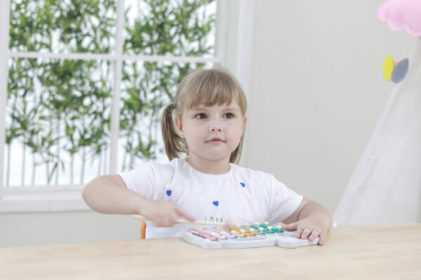 Дървен детски ксилофон Мече Polar B от Vigatoys-bellamiestore