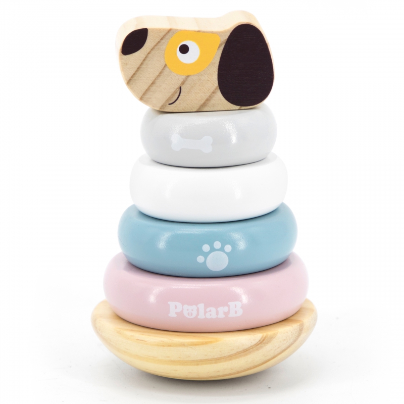 PolarB рингове за нанизване с кученце от Viga toys-bellamiestore