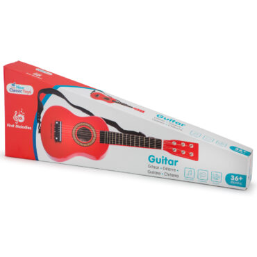 Детска китара червена - New classic toy музикални инструменти-bellamiestore