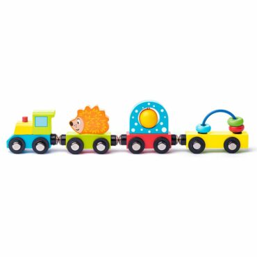 Детско влакче с вагончета и различни активности-bellamiestore