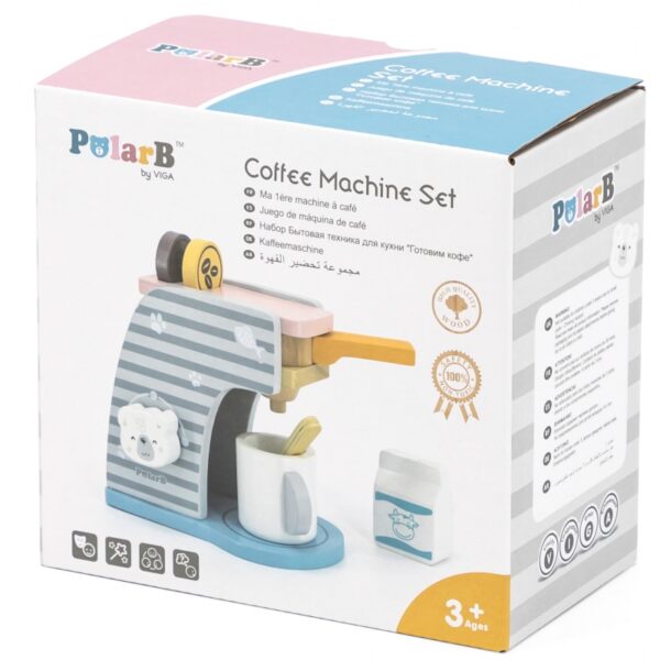 Дървена детска играчка - кафе машина Polar B-bellamiestore