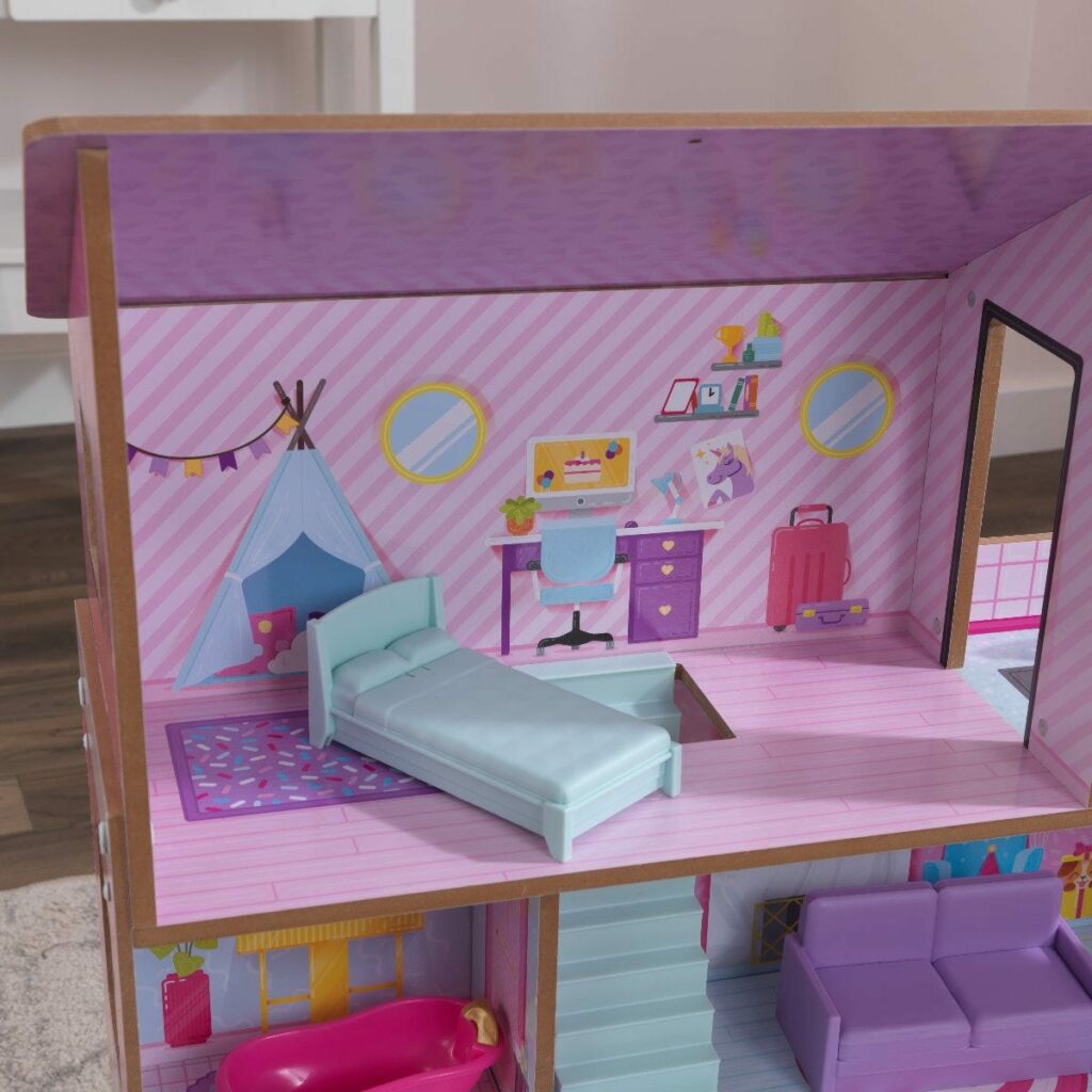 Дървена къщичка за кукли Лоли от Kidkraft-bellamiestore