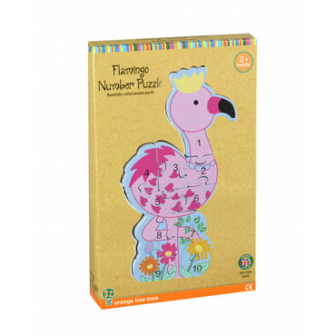 Детски вертикален пъзел Фламинго от Orange tree toys-bellamiestore