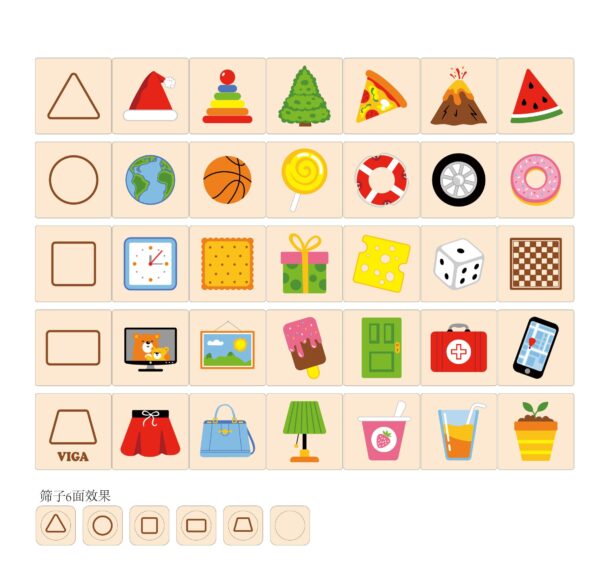 Образователнa игра Уча геометричните форми от Viga toys-bellamiestore