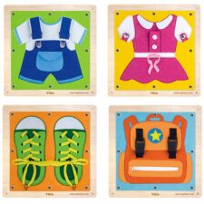 viga образователна игра Уча се да се обличам-bellamiestore