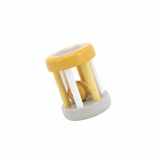 Viga toys дървена дрънкалка жълта-bellamiestore