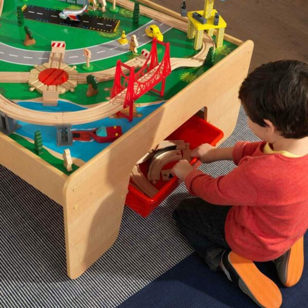 Маса за игра с детски влакчета - Планината от Kidkraft-bellamiestore