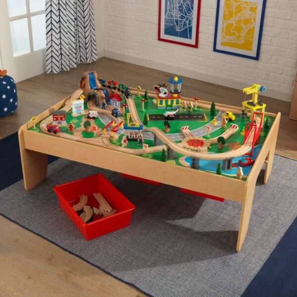 Маса за игра с детски влакчета - Планината от Kidkraft-bellamiestore