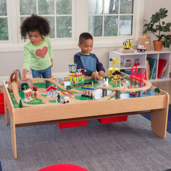 Маса за игра с детски влакчета - Планината от Kidkraft-bellamiestore