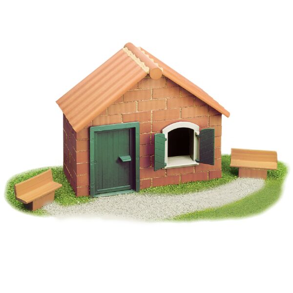 Teifoc конструктор с тухли - Къща с пейка-bellamiestore