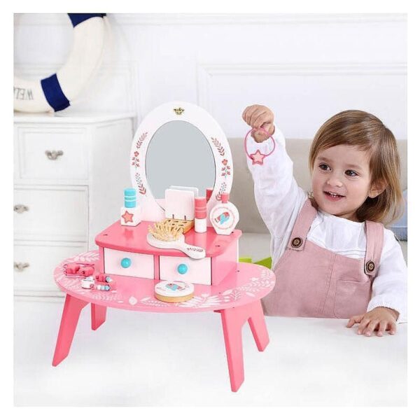 Детска дървена гримьорна с аксесоари Tooky Toy 4