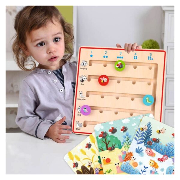 Дървена играчка Уча се да броя със животни от Tooky toy-bellamiestore
