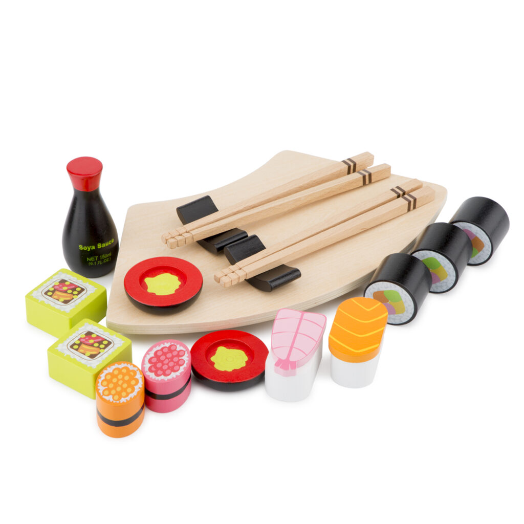 Дървена играчка - Суши сет за игра от New classic toys-bellamiestore