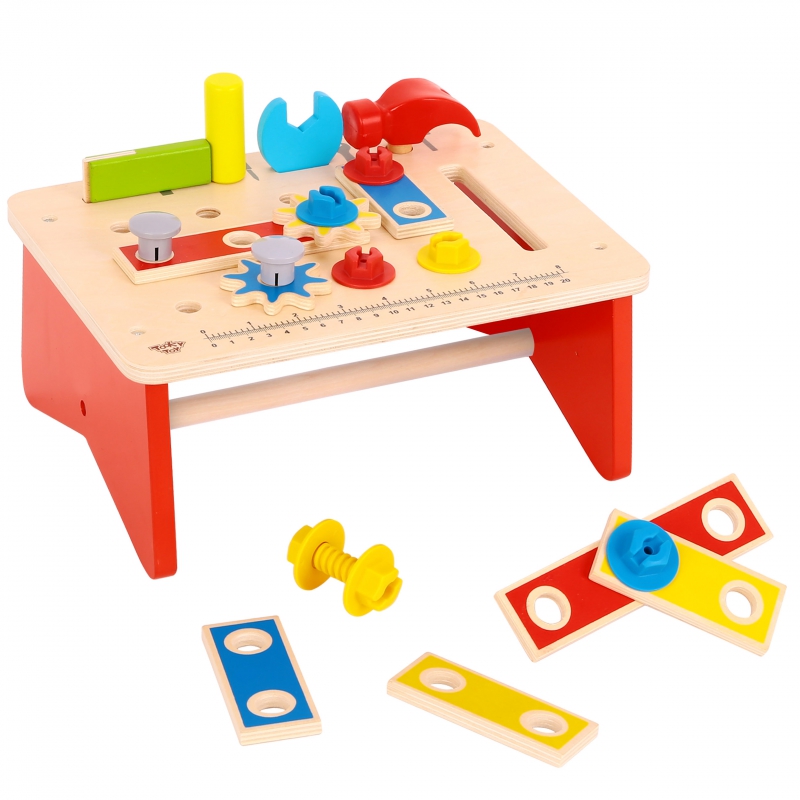 Дървена работилница с инструменти Tooky toy-bellamiestore