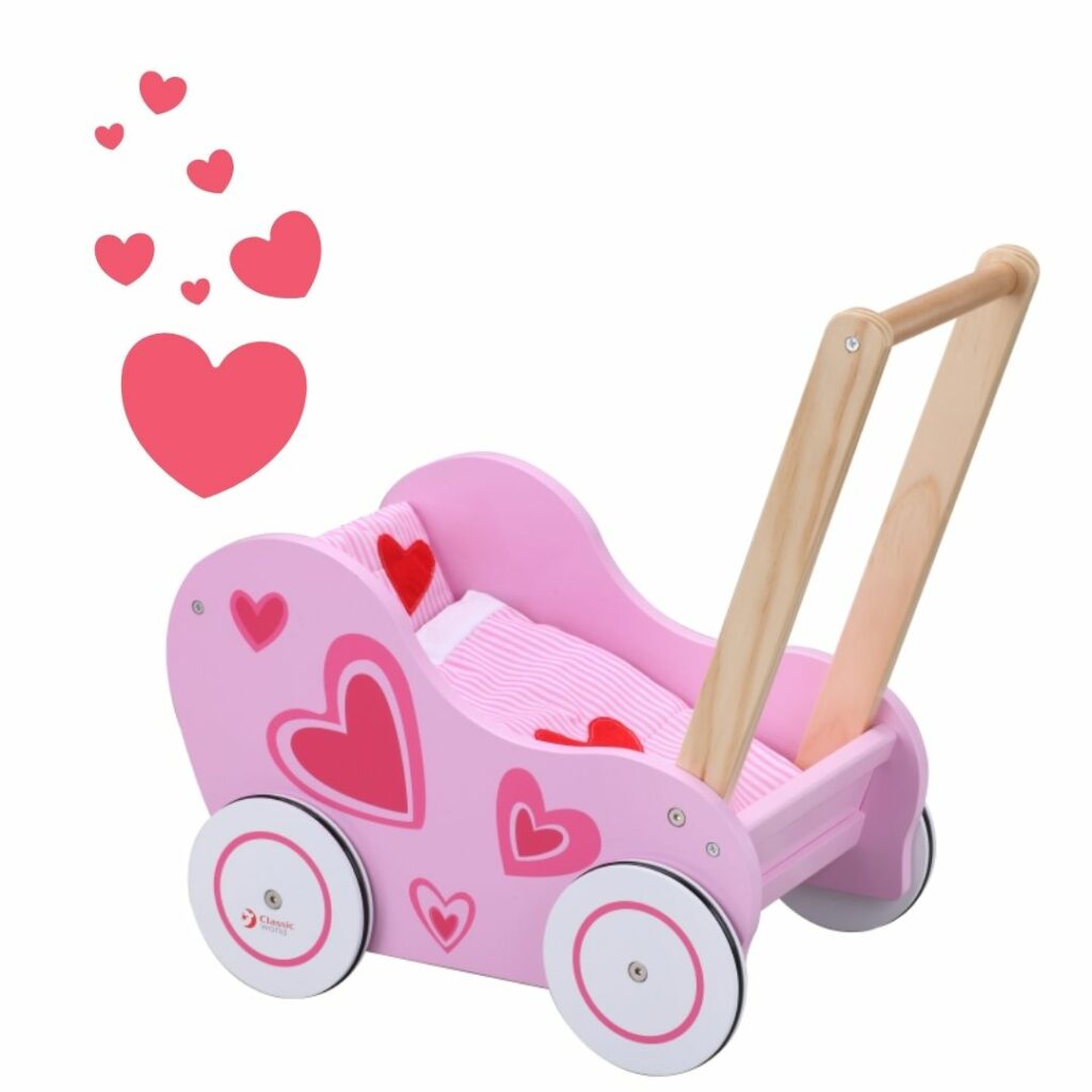 Classic world дървена количка със завивки-bellamiestore
