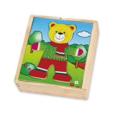 Дървена играчка и пъзел - Облечи Мечо от Viga toys-bellamiestore