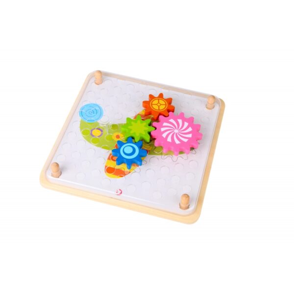 Дървена мозайка с примери и зъбчати колела от Classic world-bellamiestore