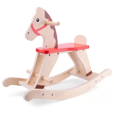 Дървено конче люлка в кафяво от New classic toys