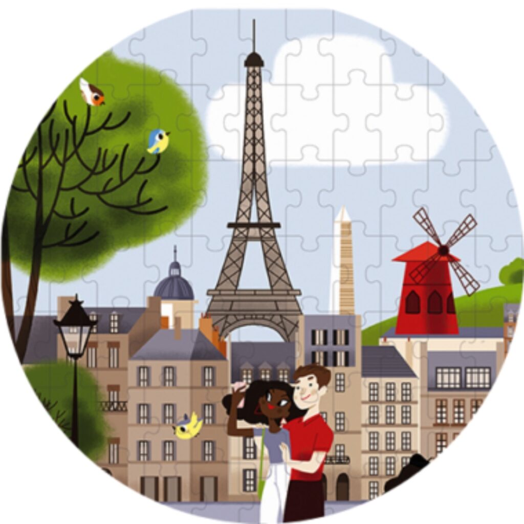 Детски пъзел от 200 части Париж от Janod-bellamiestore