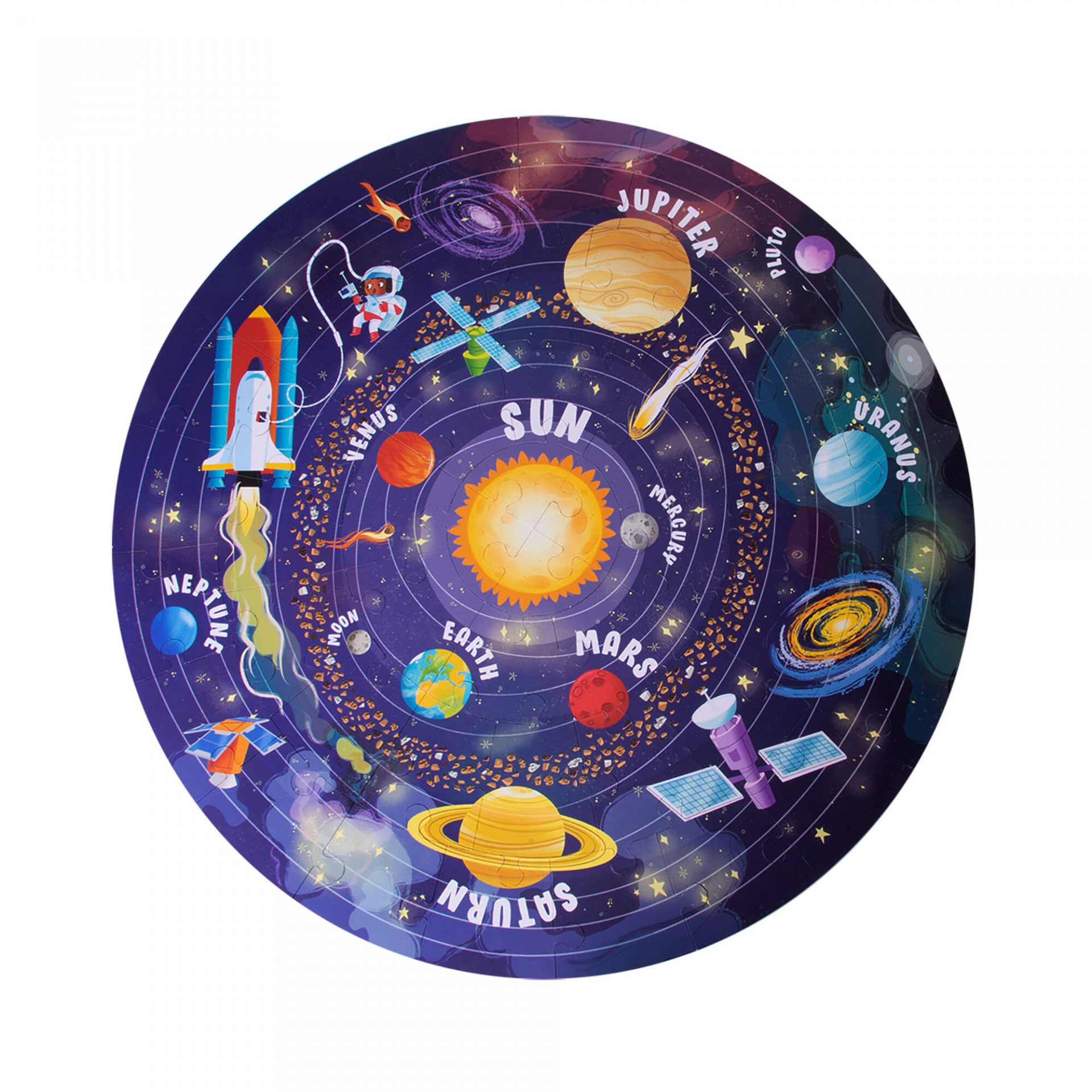 Детски пъзел Слънчева система от Apli kids-bellamiestore