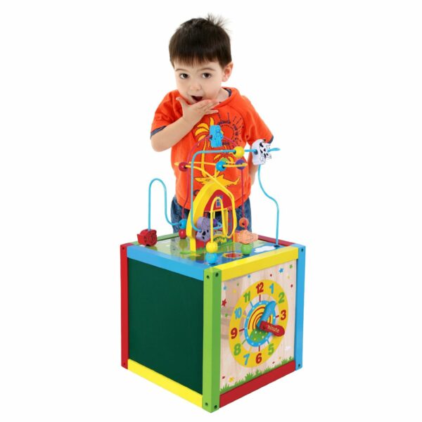 Голям дървен куб с активности от Viga toys-bellamiestore